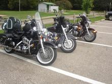 Road side stop on 23.  My bike Road King, Electa Glide and Classic...all 2007's.