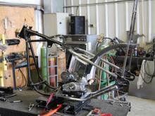 SO......3rd version part 2/ 4th redo.... cut frame in half &amp; is now on its way to pure Chopper freedom! Stay tuned....