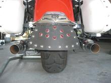 No longer suspended by the saddlebags