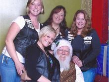 Maidens with Santa