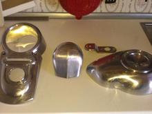 After sanding the parts.