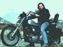 Our son on my '94FXSTC