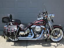 My 1998 FLSTS. We had to sell it in order to be able to sell our house. This is the motorcycle that gave me Harley fever.