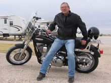 After hard ride in the desert