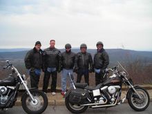 I met some really nice guys at the motel and rode with them.