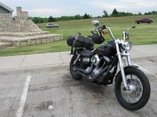 Made really good time on the bike.even though I had to pull over about every hour due to that stock seat numbing my butt pretty badly.  I was able to do about 80mph into a slight headwind the whole way down.