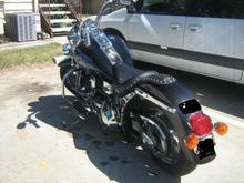 blacked out