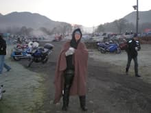8.am in the morning at the Dragon rally in Wales UK, were men are men and sheep get scared
