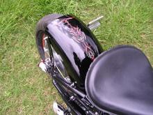 rear chopper fender and solo seat