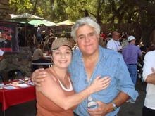 My ole lady Kathy with Jay Leno at The Rock Store in the Santa Monica Mountains on 09-27-09