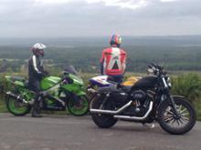 The great British country side, and mates on crappy sports bikes! Ha ha!
