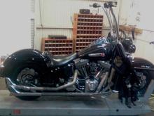 my deluxe when i had 18 inch Carlini "flyin"Apes on it