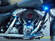 Some blue LED bling.