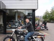 Collecting from Leeds Harley Davidson.