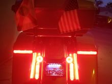 All CD (except Tour-Pac luggage rack H-D light). All Run/Brake/Turn.  Brake flasher module under seat.
