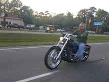 Myrtle Beach Bike Week 2018 almost sunset heading to Murrells Inlet. 