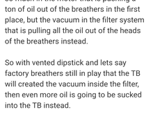 Just saw this on an old post makes more sense than anything I've read and explains why my Dyna never leaked any oil out of the bypass I did .
