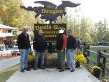 Tapcoc, TN. The famous Tail of the Dragon.  GREAT ride.  But NOT 50 freaking times!