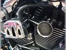I'd likely run it down horn side similar to this but hoping I won't have to.