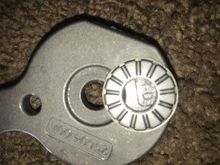 THATS NEW ROLLER BEARING  LOOK HOW MUCH BIGGER THAN STOCK ONE, BY COMPARISON OF HOLE SIZE!!!