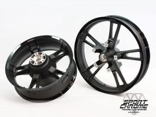 Black Powder Coated Enforcer Street Glide Wheels
