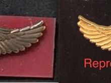 left is the original made of bronze & the reproduction made of Silver then Gold plated