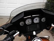 Windshield bag, middle pocket removed