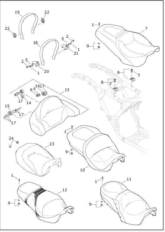 2019 Road Glide stock seat Harley Davidson Forums