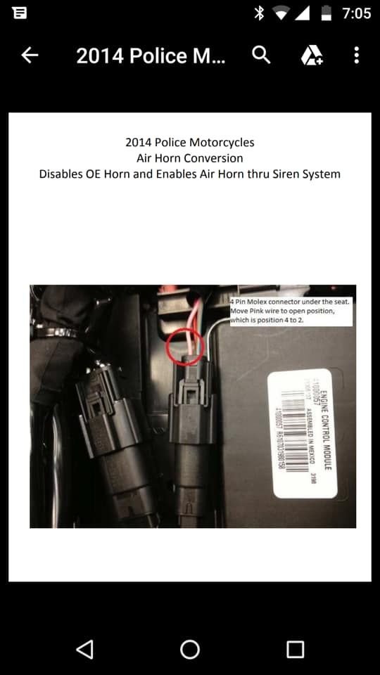 Horn not working on 2015 Police Electra Glide Page 2 Harley