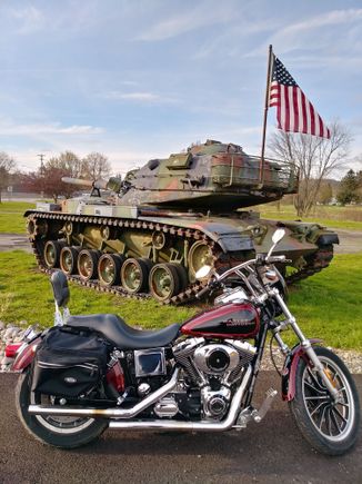 old tank by the local Brockway truck museum