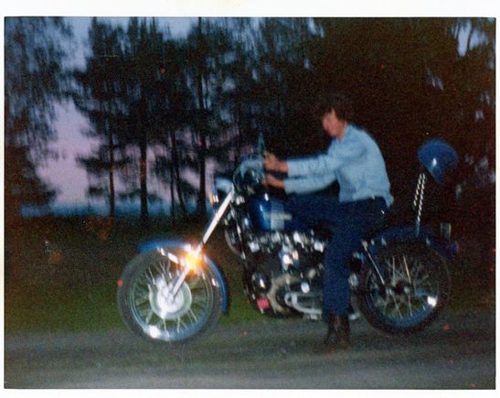 Me as a young'n on my 1973 Sportster