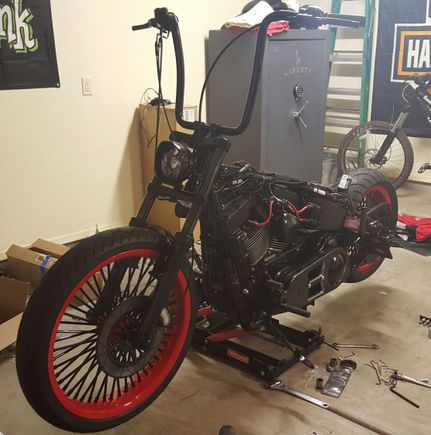 Got a little work done tonight.  BDL belt drive and front end are done.  Just need to put the tins on and clean it up.