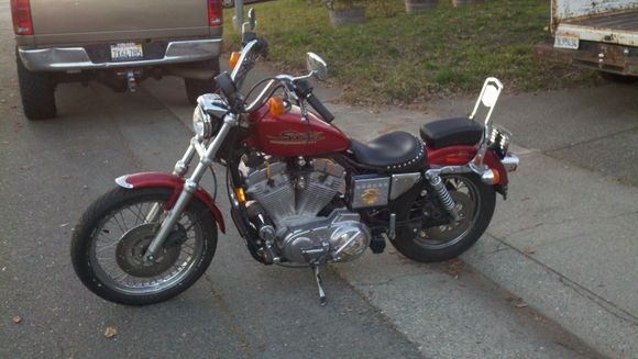 Daughter's "new" 1998 XLH 883 Hugger.