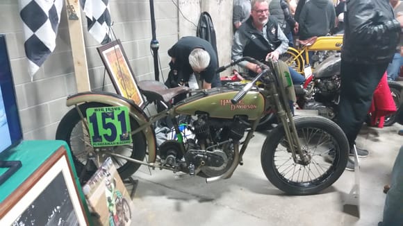Cincinnati  Rhinegeist brewery  bike show Harley Davidson flat track racer