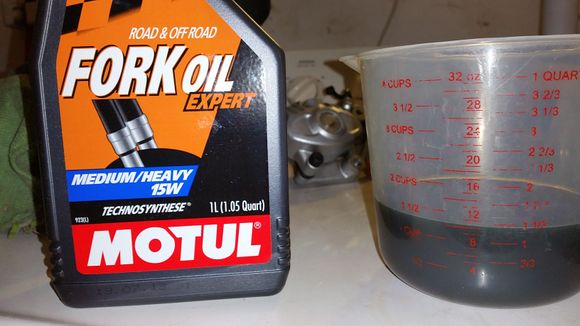 added oil to forks