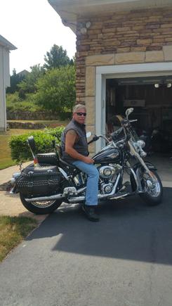 Time for a ride! The Mustang seat made a world of difference in comfort. Can ride forever