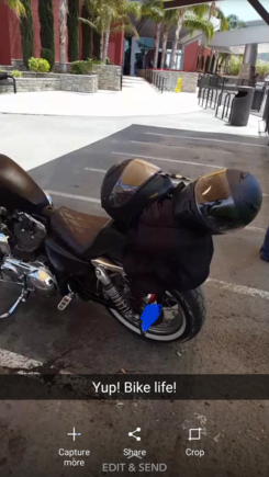 Ill have my girl put my jacket on so its over hers and shell run the cable through one sleep. Ill wrap them around my sissy bar. Place helmets on seat and one ontop of the sissy bar and run the cable through the chin guards and wrap them around the sissy bar and lock them w the carabeaner. Looks like a neat lil package.