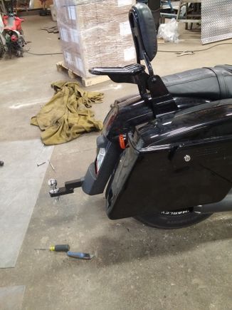 Custom hitch made by Anything Custom in Winnipeg, MB