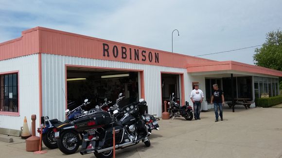 First stop at Robinsons in Wheatly where some of us purchased our Harley's.