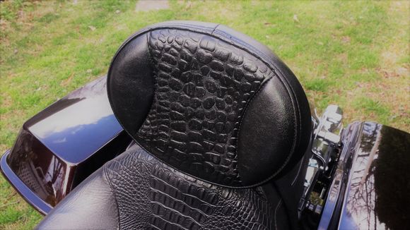 Final product. Didn't have to remove the cover from the seatback...