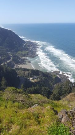 Cape Perpetua from the day use area viewpoint.