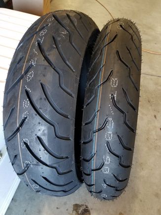 Dunlop American Elite tires /Front & Rear