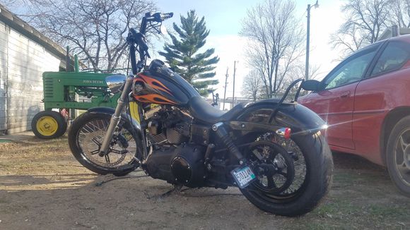 There is the 70t pulley and my big brake upgade in the front.  