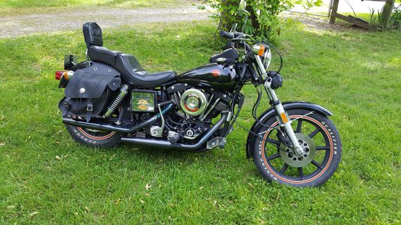 1981 FXB My 6th Harley, Purchased at 60 years old, possibly reliving my youth.  Puts a smile on my face every ride