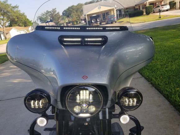 A few more lights and trim on the front.  That's a 8" Freedom Recurve Shield.
