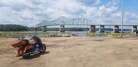 Rode down the illinois River on the west side, crossed over in Lacon and rode back up the east side. 