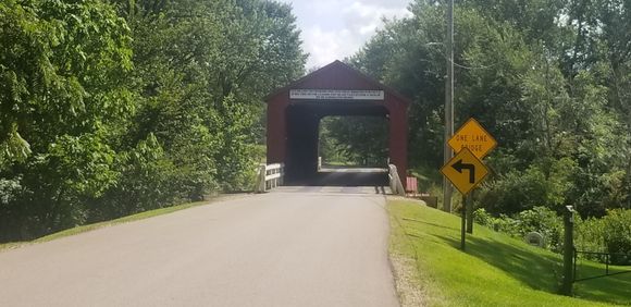 A covered bridge just outside Princeton. 