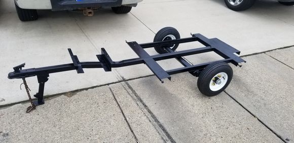 Frame back from sandblast/paint and reassembled 