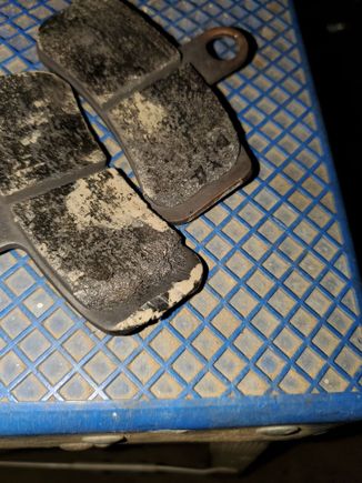 Damaged pads