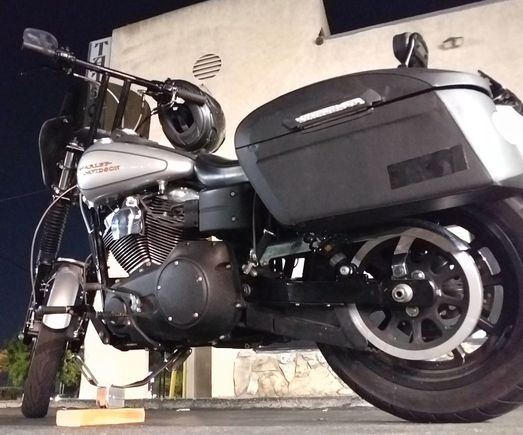 My kickstand after 4"over front forks 